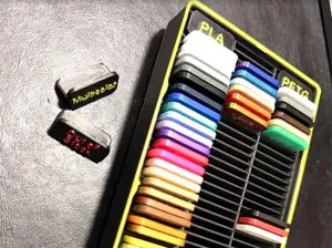 Gridfinity Filament Swatch Holder with Tags