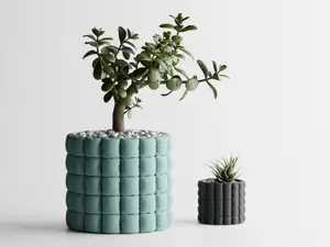Inflated soft Cloth Planter Plant Pot Vase Series2