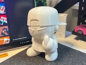 Edgy Rebel Guy Figurine | Funny 3D Print