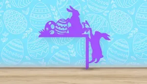 Easter - Easter Bunnies & Eggs - Door Corner