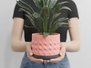 Planter with Drainage and Drip Tray.