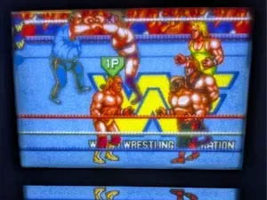 WWF WrestleFest Arcade Game play litho