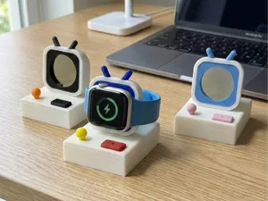 Apple Watch Charging Stand-Mini Retro TV