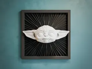 Grogu - Baby Yoda - Star Wars 3D-Wallart - No AMS
