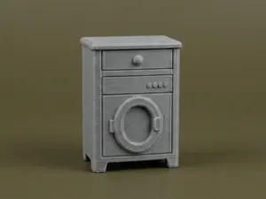 Mini Washing Machine Cabinet – Dollhouse Furniture