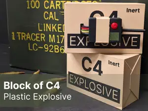 Block of C4 with Optional Fuse Attachment