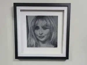 Sabrina Carpenter Halftone Wall Art by Ikonic3D