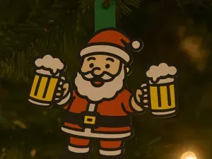 Drunk Santa Christmas Decoration