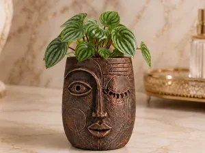Abstract Face Planter – Decorative Vase