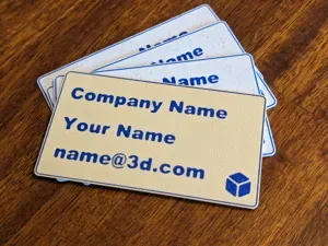 Personalized Business Card Flush Surface
