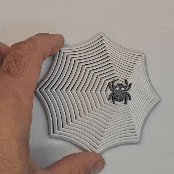 Fidget Spiderweb Twist with 4 pins