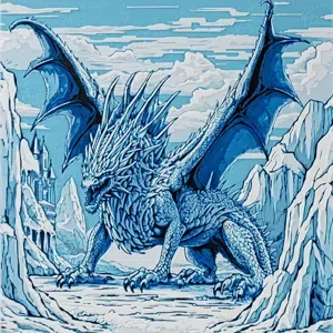 Ice Dragon Hueforge - Filament Painting