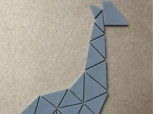 giraffa mosaico 3d