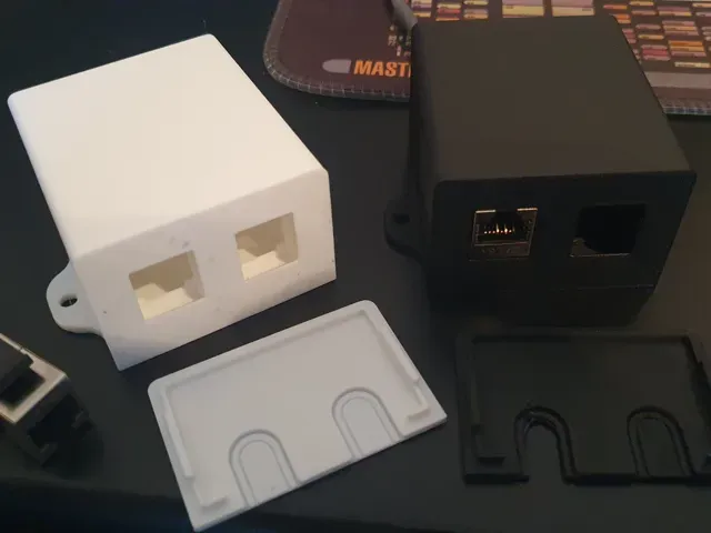 Netzwerkdose Doppelt Keystone Halter RJ45