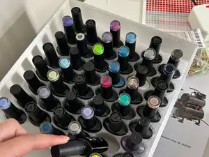Gridfinity Precision Oval Nail Polish Organizer