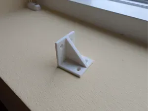 90 degree bracket with rib 30x30 mm