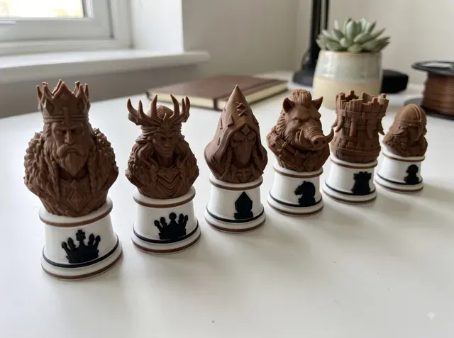Roman Legion vs Barbarian Horde Fantasy Chess Set — Фото 7 из 10