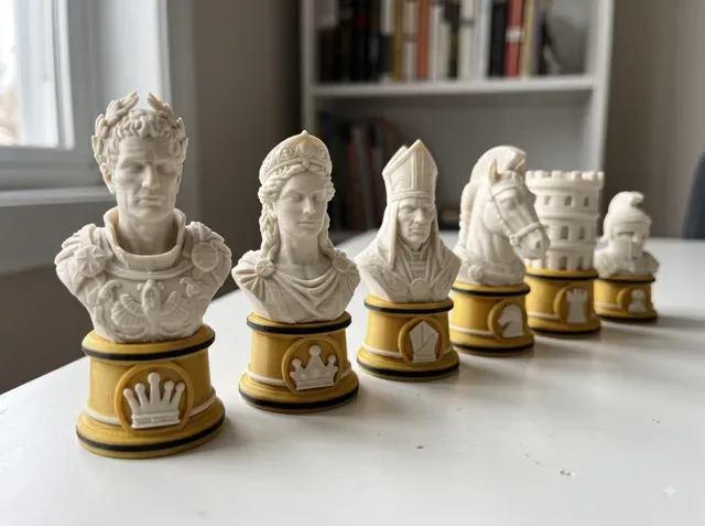 Roman Legion vs Barbarian Horde Fantasy Chess Set — Фото 5 из 10