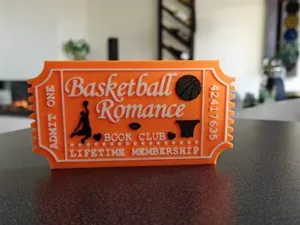 Basketball Romance Book Club Ticket