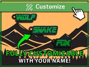 Metal Gear Solid Font Custom Keychain Generator