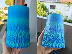 Aqua Flow Vase – Organic Water Texture