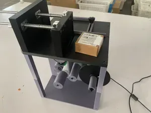 半自动直角封口机透明圆标防伪标贴标机