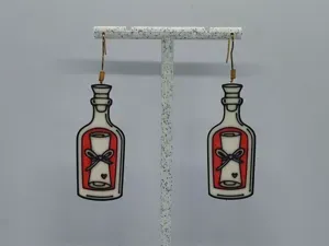 Aretes Mensaje al Corazón