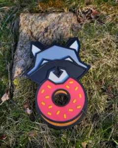 Donut County Wall Art - BK with Donut