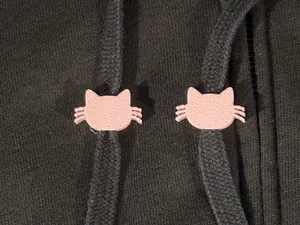 Cat Hoodie Drawstring Beads