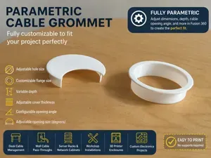 Cable grommet - parametric