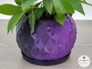 Geometric Globe Shaped Pot - Shattered Orb Planter