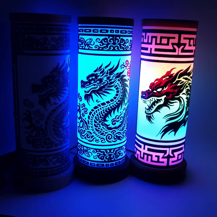 Zhulong lamp 祝融灯 (Year of the dragon LED lamp)