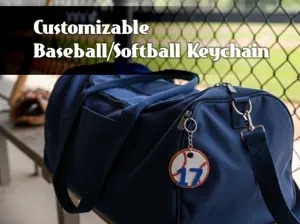 Baseball/Softball Keychain - Parametric Option