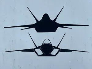 F22 RAPTOR Wall Art Collection Silhoutte