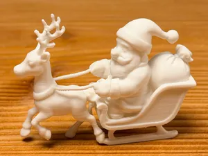 Santa Claus with Reindeer Sleigh