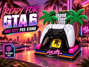 Vice City PS5 Stand – GTA 6 Inspired