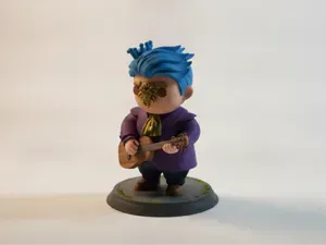 Prince Guitar Chibi STL