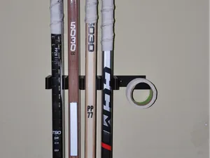 Hockey stick holder.