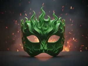 Blazing Flame Mask