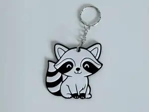 Cute Raccoon Keychain
