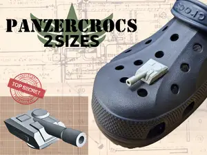 Tank Turrets Crocs Charm - 2 Sizes