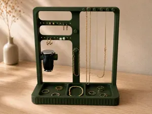 All-in-One Jewelry Organizer & Watch Holder