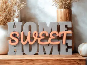 00014 Schriftzug Deko Home Sweet Home