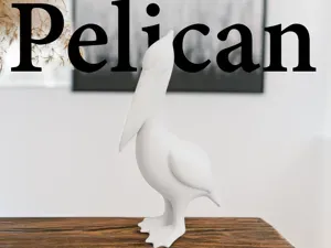 Modern Pelican Sculpture