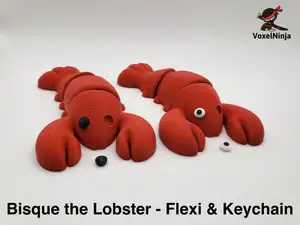 Bisque the Lobster Flexi and Keychain