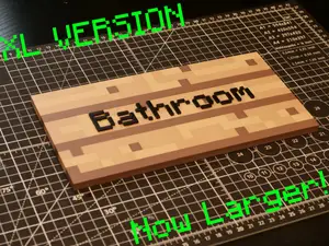 XL Minecraft Sign - Make Your Own