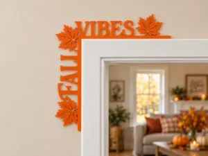 Fall Vibes Door Corner – Autumn Leaf Decor