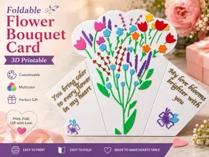 Foldable Flower Bouquet Card (TikTok Trend)