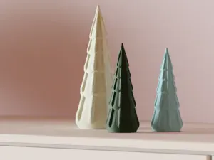 Minimalist Christmas Tree Decoration. Nordic Style
