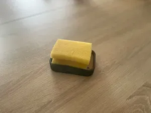 Minimalistische Seifenschale mit Wasserablauf